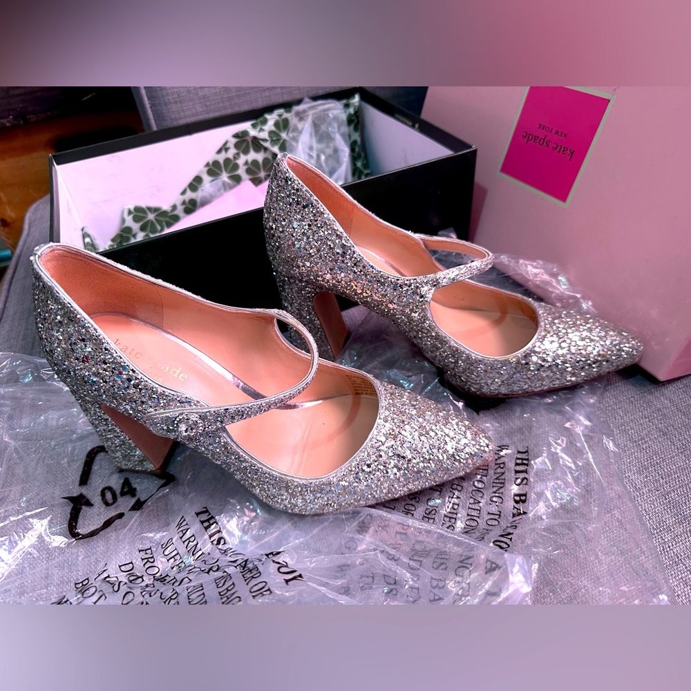 Kate Spade Maren Glitter Mary Jane Pump 7.5